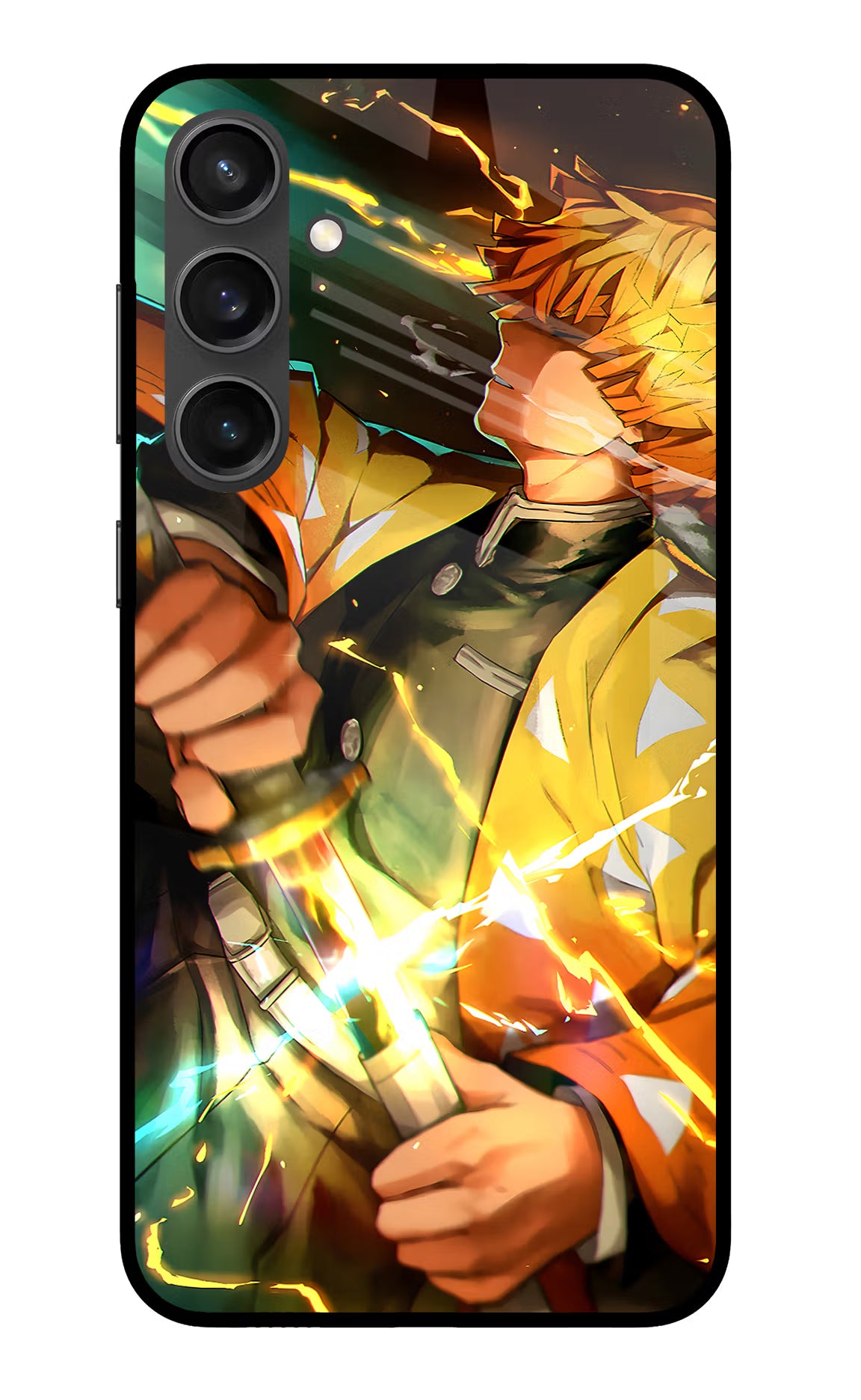 Demon Slayer Samsung S23 FE 5G Glass Case Back Cover by Casekaro