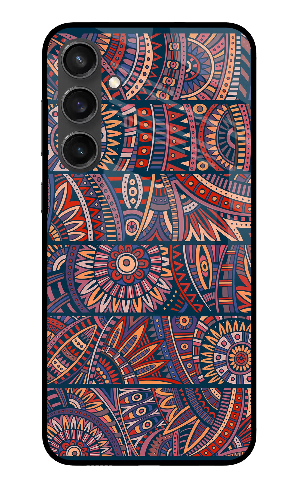 African Culture Design Samsung S23 FE 5G Glass Case Back Cover by Casekaro