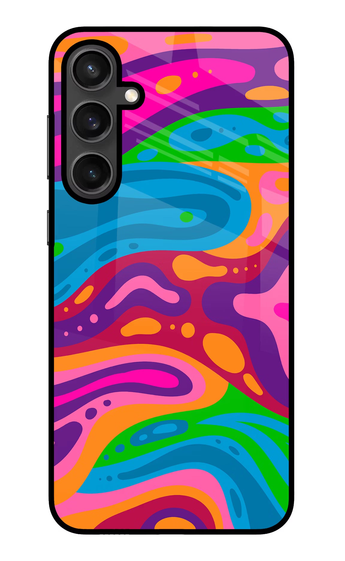 Trippy Pattern Samsung S23 FE 5G Glass Case
