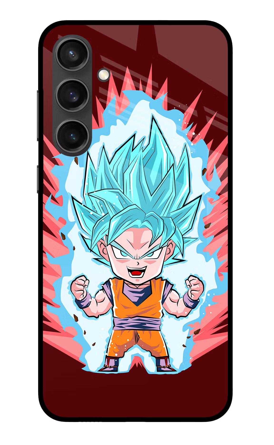 Goku Little Samsung S23 FE 5G Glass Case Back Cover by Casekaro