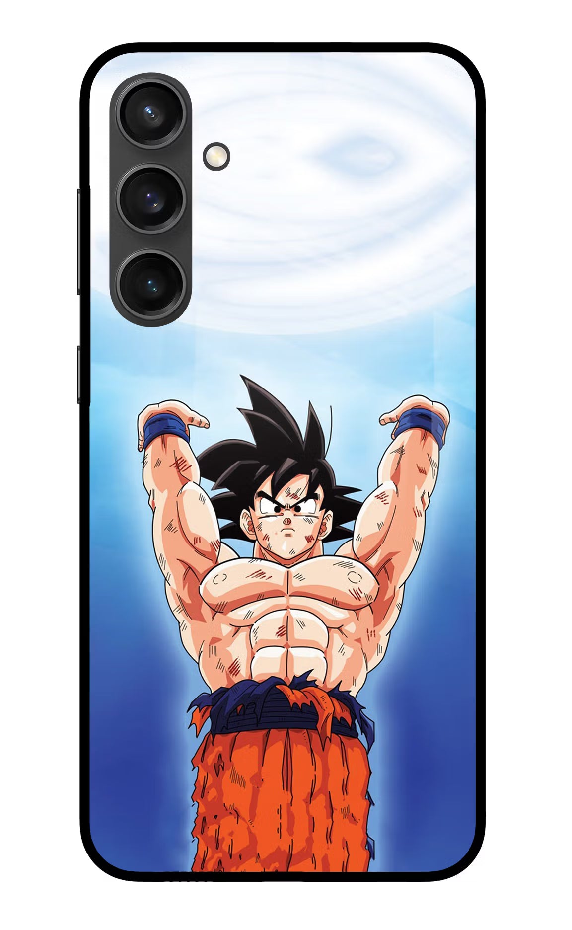 Goku Power Samsung S23 FE 5G Glass Case Back Cover by Casekaro