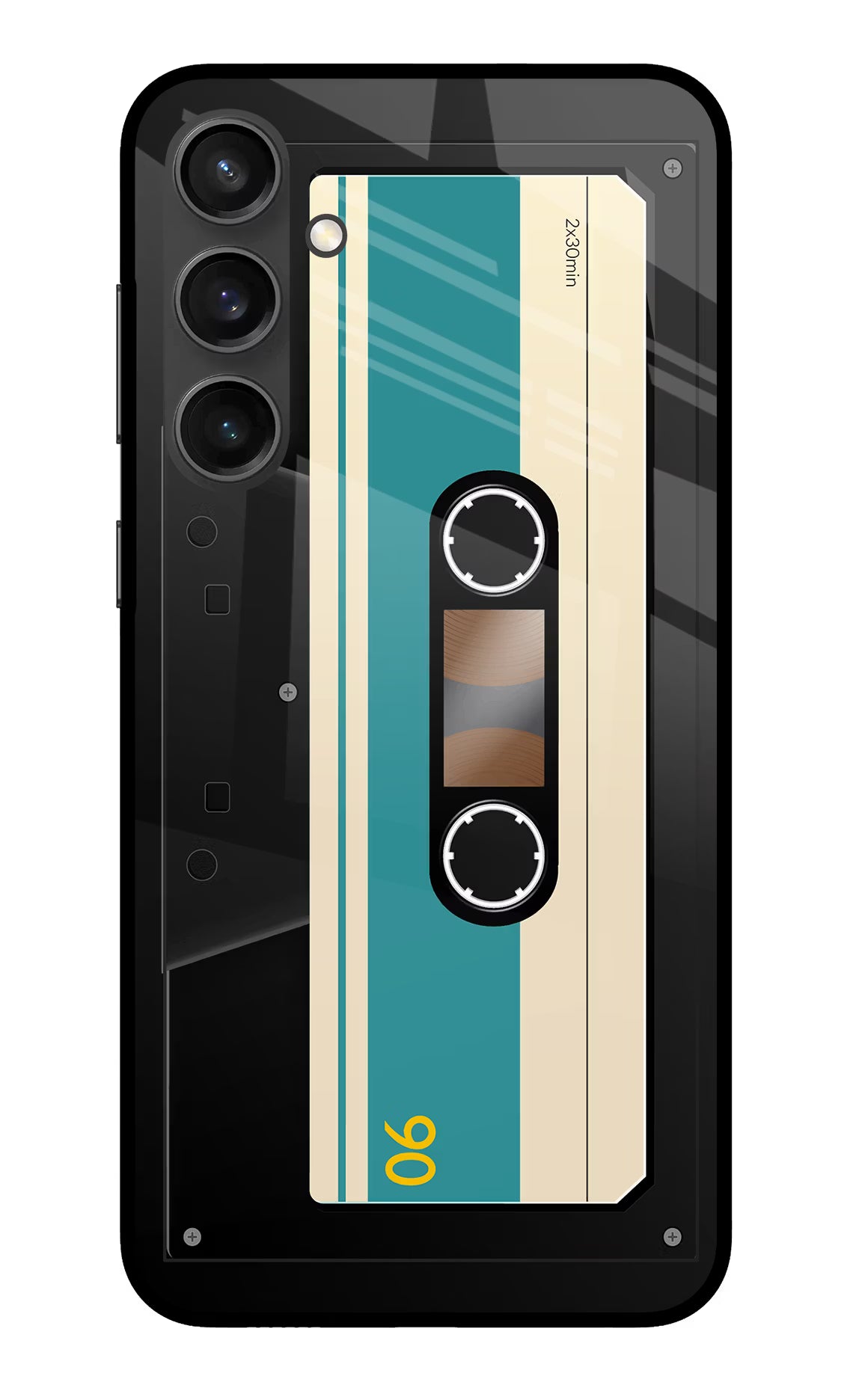 Cassette Samsung S23 FE 5G Glass Case Back Cover by Casekaro