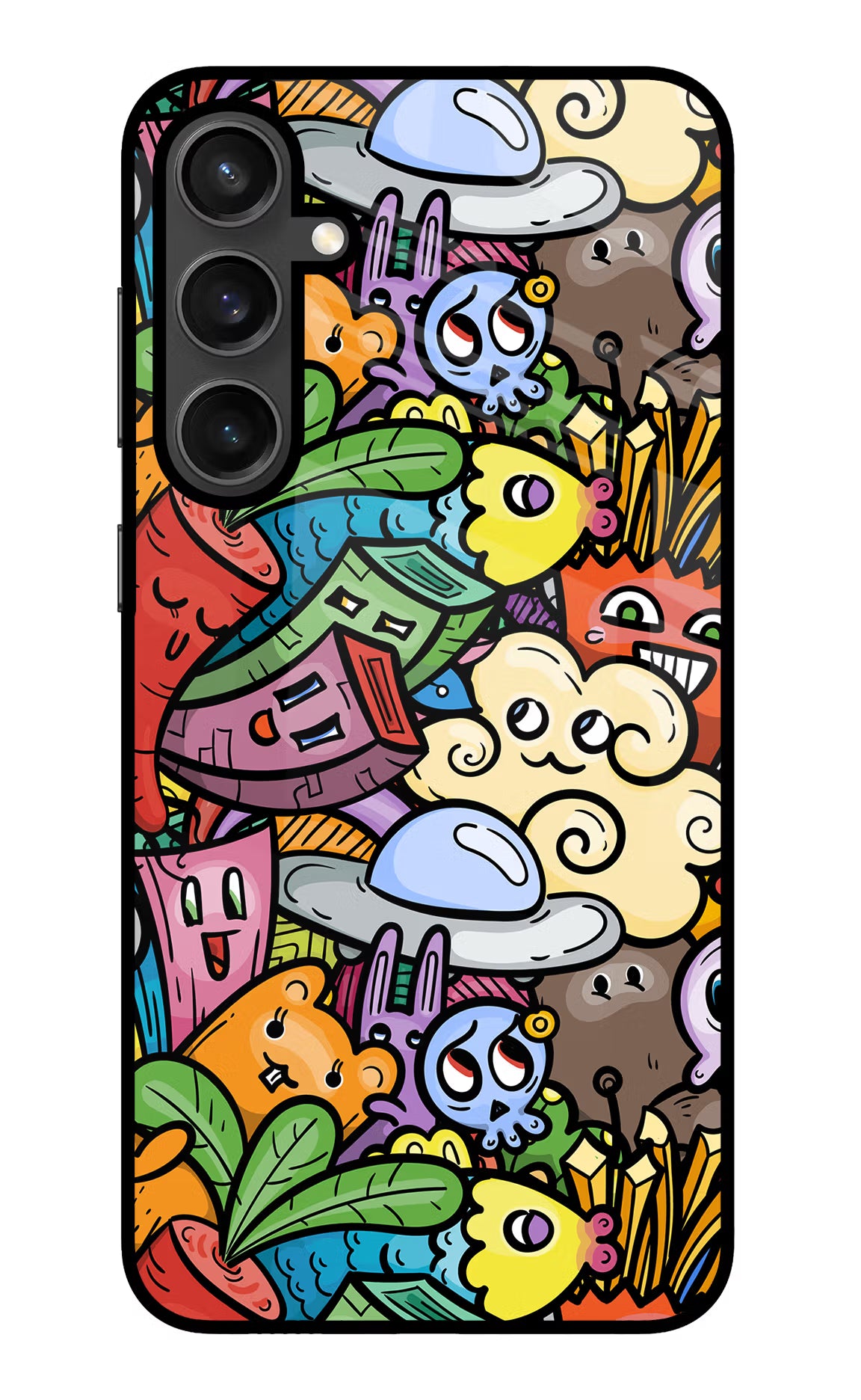 Veggie Doodle Samsung S23 FE 5G Glass Case