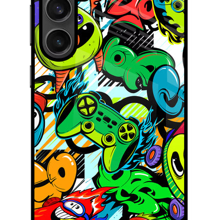 Game Doodle Samsung S23 FE 5G Glass Case
