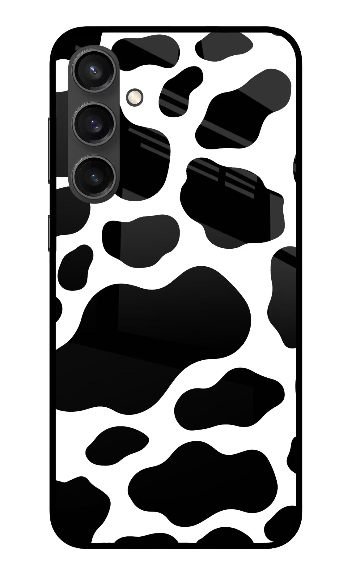Cow Spots Samsung S23 FE 5G Glass Case Back Cover by Casekaro