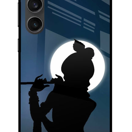 Shri Krishna Silhouette Samsung S23 FE 5G Glass Case Back Cover by Casekaro
