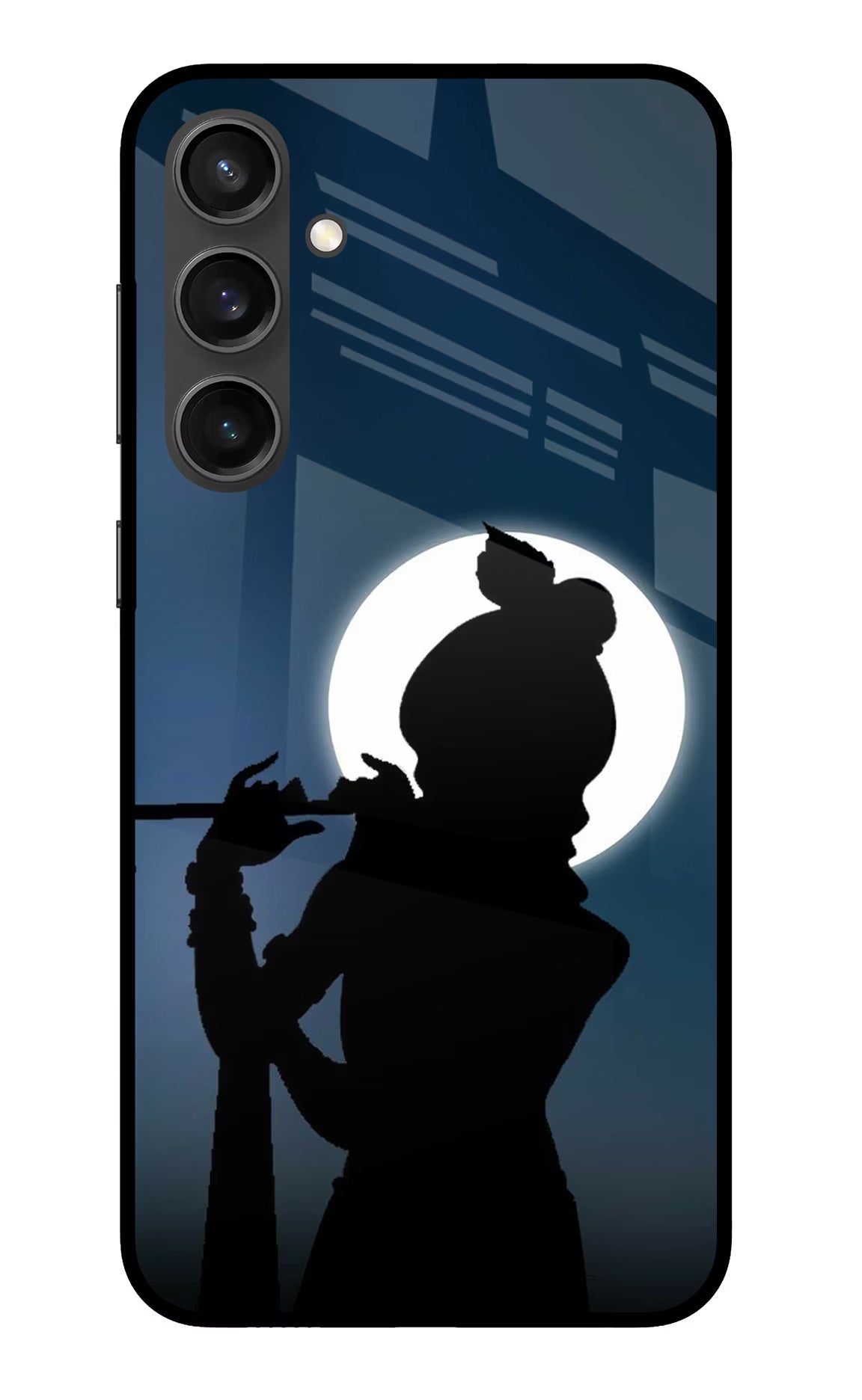 Shri Krishna Silhouette Samsung S23 FE 5G Glass Case Back Cover by Casekaro