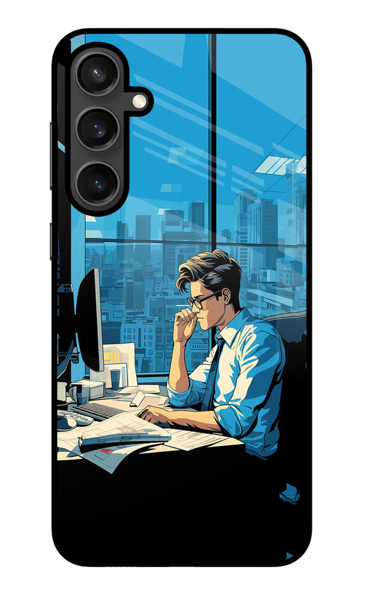Focused Hustler (AI Generated) Samsung S23 FE 5G Glass Case