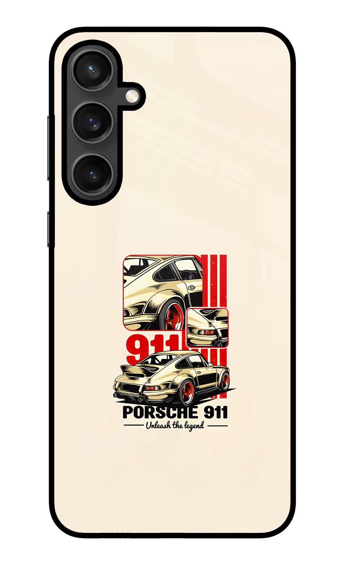 Classic Porsche 911 Samsung S23 FE 5G Glass Case
