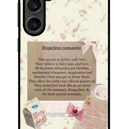 Hopeless Romantic Samsung S23 FE 5G Glass Case