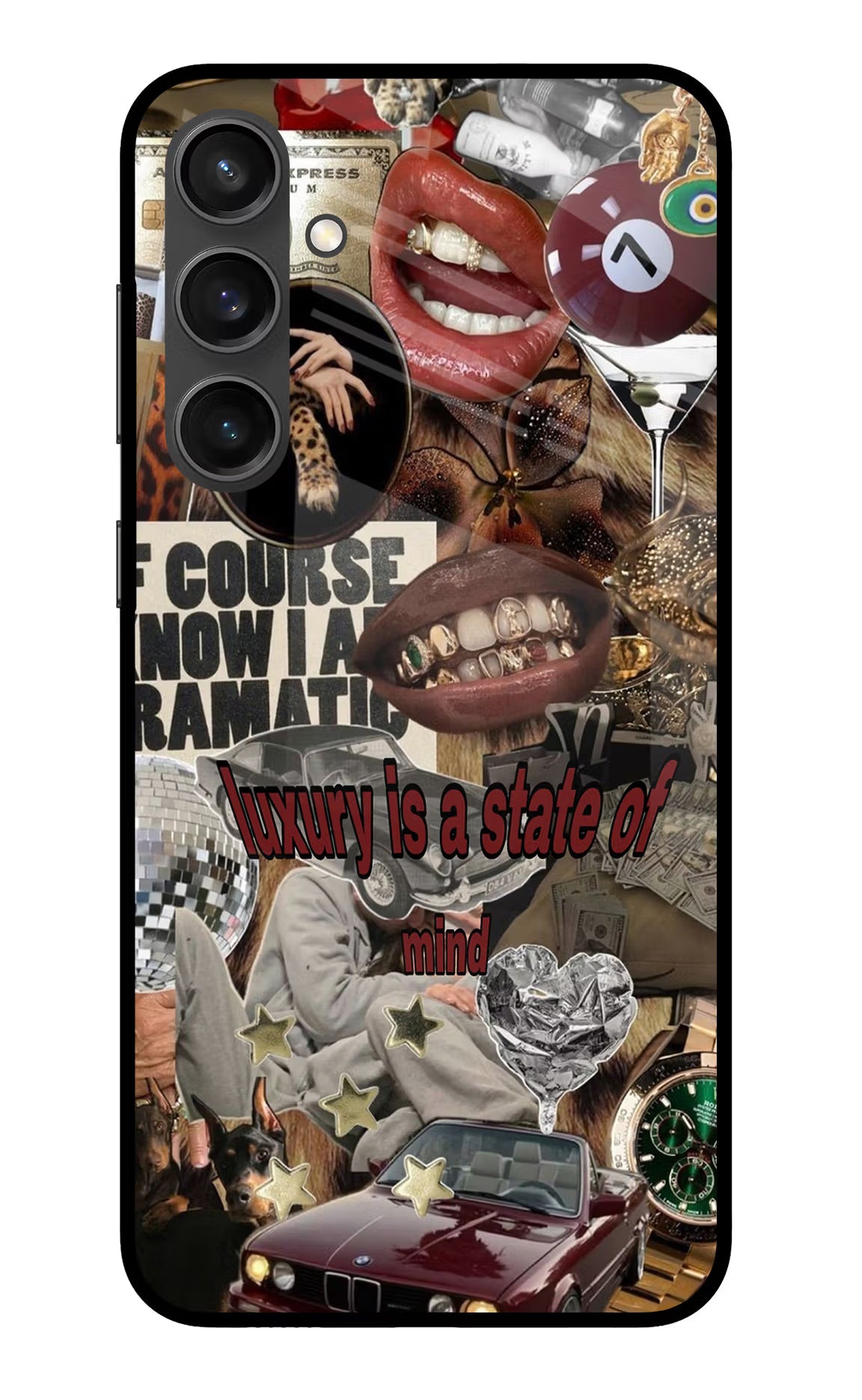 Luxury Samsung S23 FE 5G Glass Case Back Cover by Casekaro