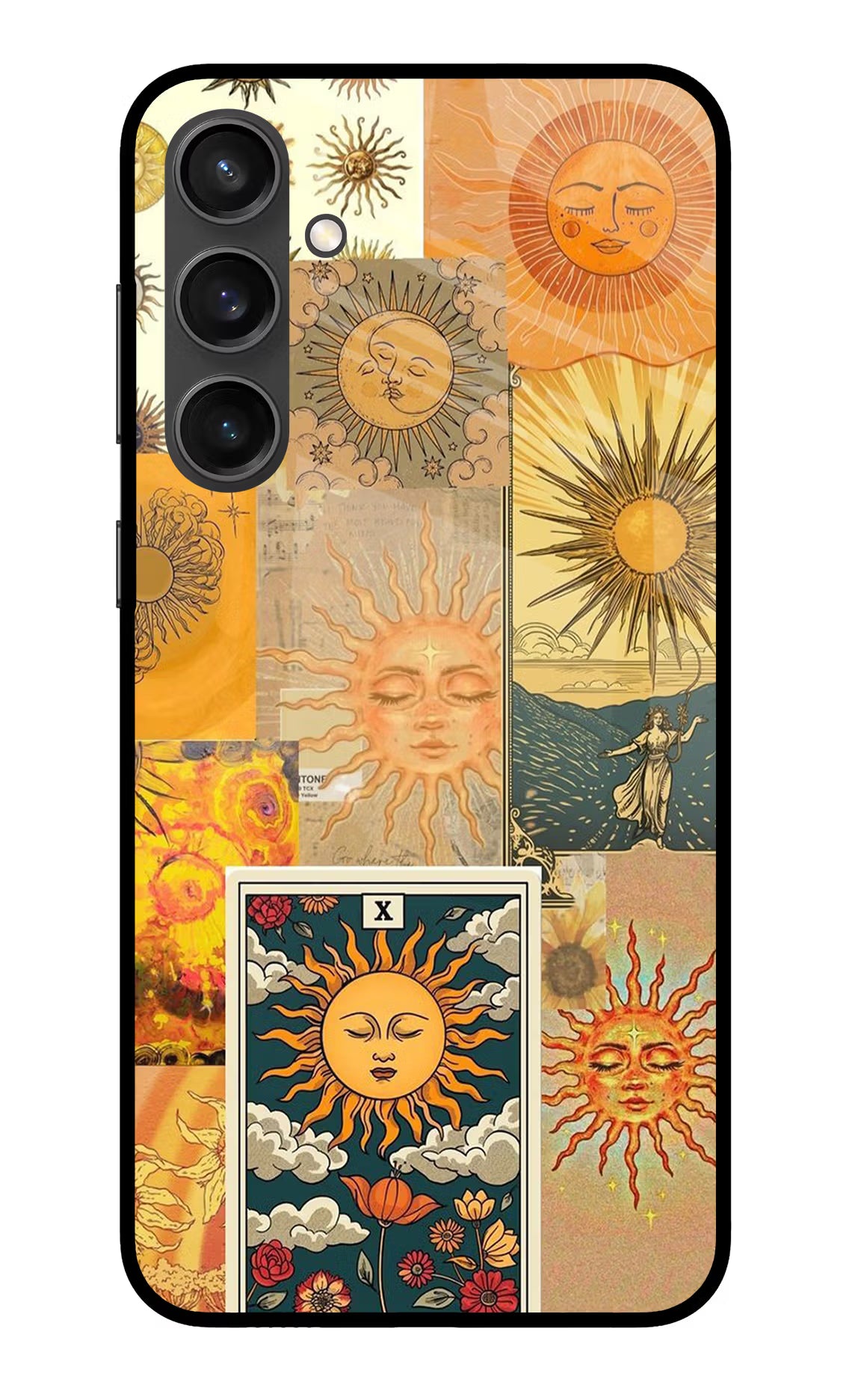 Sun Samsung S23 FE 5G Glass Case Back Cover by Casekaro