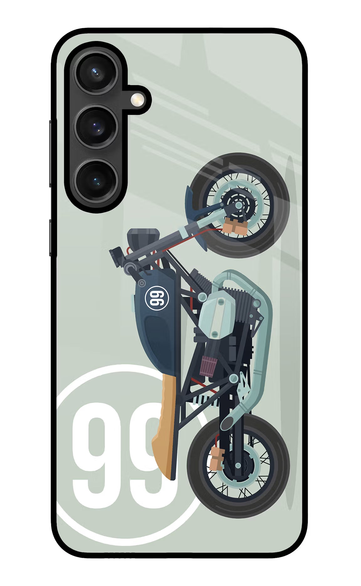 Classic Cafe Racer 99 Samsung S23 FE 5G Glass Case