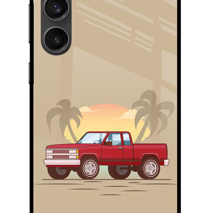 Desert Classic Drive Samsung S23 FE 5G Glass Case Back Cover by Casekaro