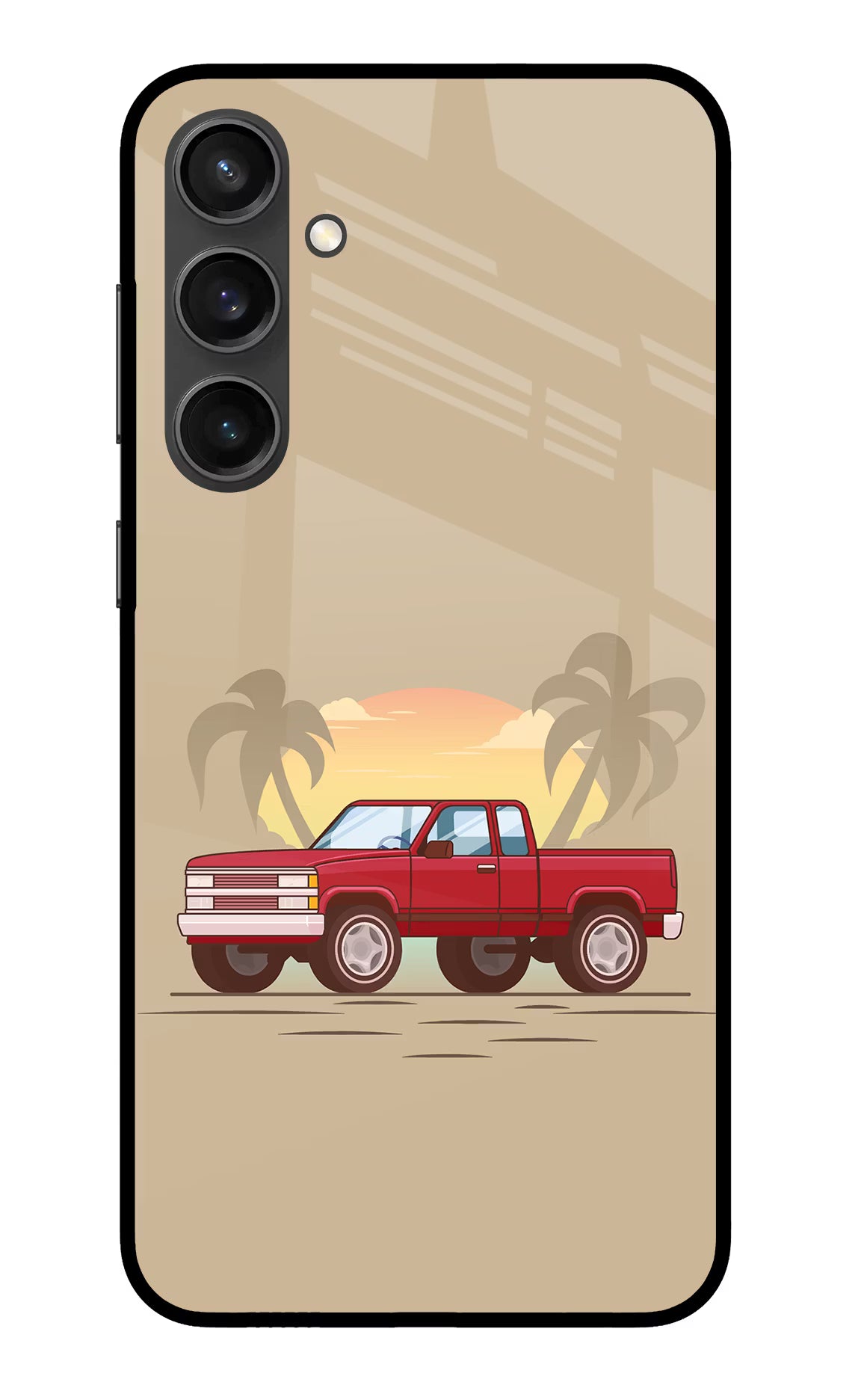 Desert Classic Drive Samsung S23 FE 5G Glass Case Back Cover by Casekaro