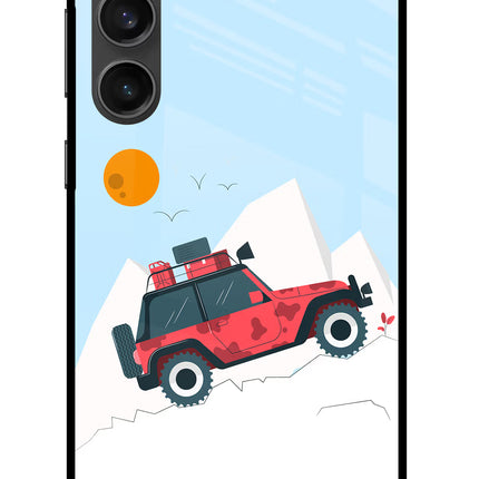 Mountain Trail Beast Samsung S23 FE 5G Glass Case Back Cover by Casekaro