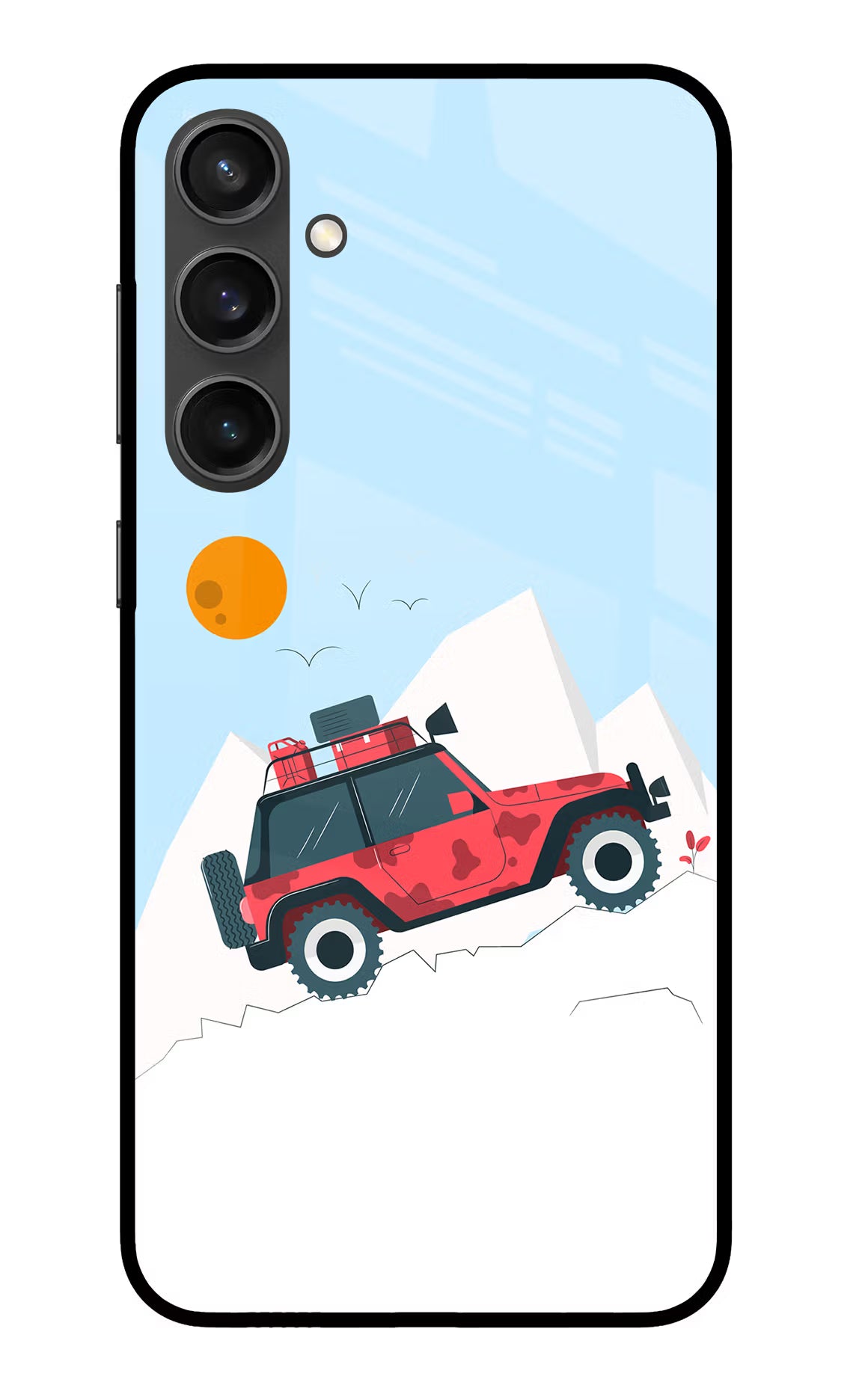 Mountain Trail Beast Samsung S23 FE 5G Glass Case Back Cover by Casekaro