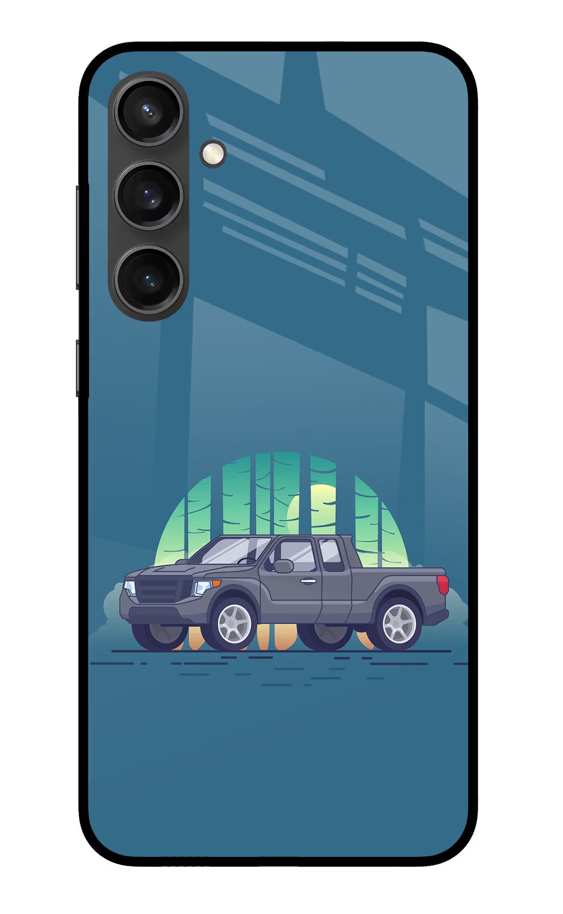 Retro Garage Vibe Samsung S23 FE 5G Glass Case Back Cover by Casekaro