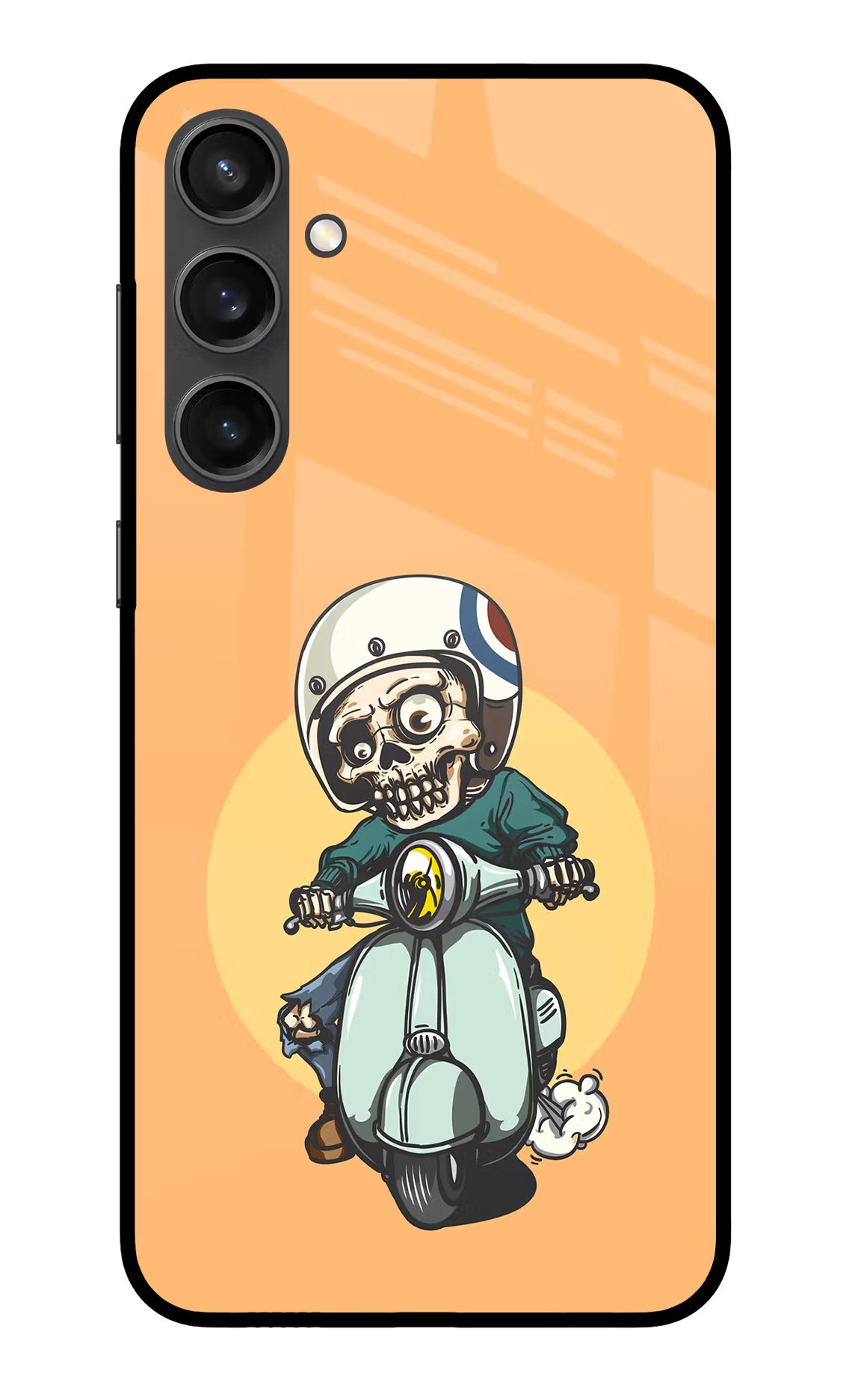 Undead Biker Samsung S23 FE 5G Glass Case Back Cover by Casekaro