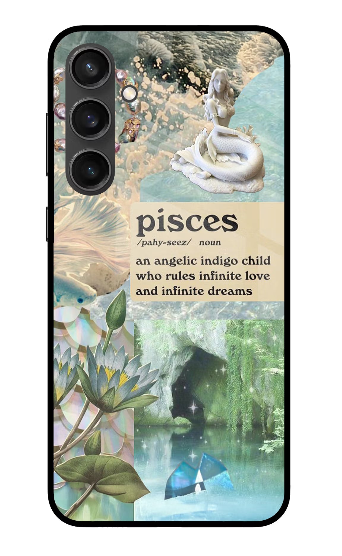 Pisces Zodiac Samsung S23 FE 5G Glass Case Back Cover by Casekaro
