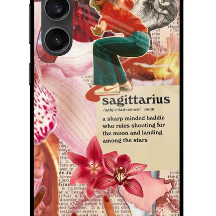 Sagittarius Zodiac Samsung S23 FE 5G Glass Case Back Cover by Casekaro