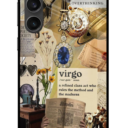 Virgo Zodiac Samsung S23 FE 5G Glass Case Back Cover by Casekaro
