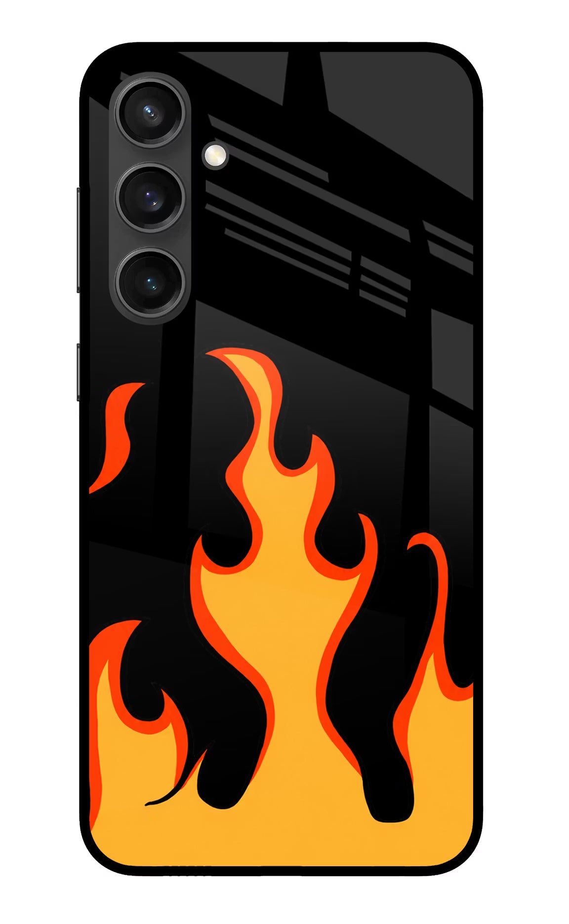 Fired Up – Black Samsung S23 FE 5G Glass Case
