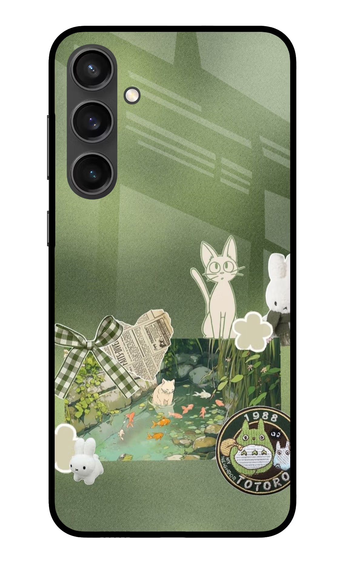 Aesthetic anime Samsung S23 FE 5G Glass Case Back Cover by Casekaro