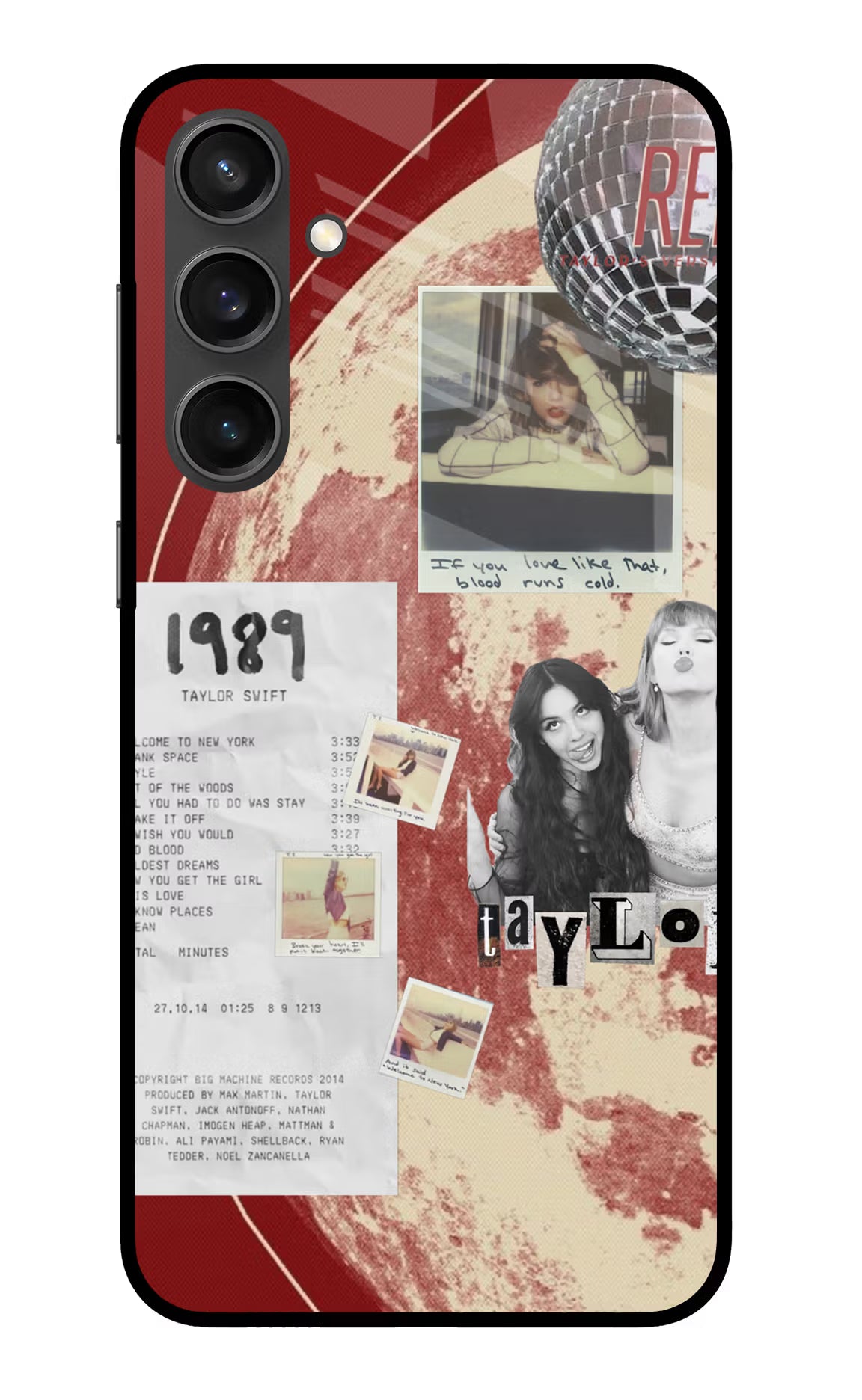 Taylor Swift Samsung S23 FE 5G Glass Case Back Cover by Casekaro