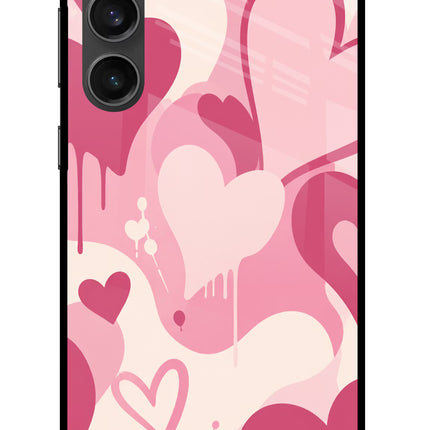 Hearty case Samsung S23 FE 5G Glass Case Back Cover by Casekaro