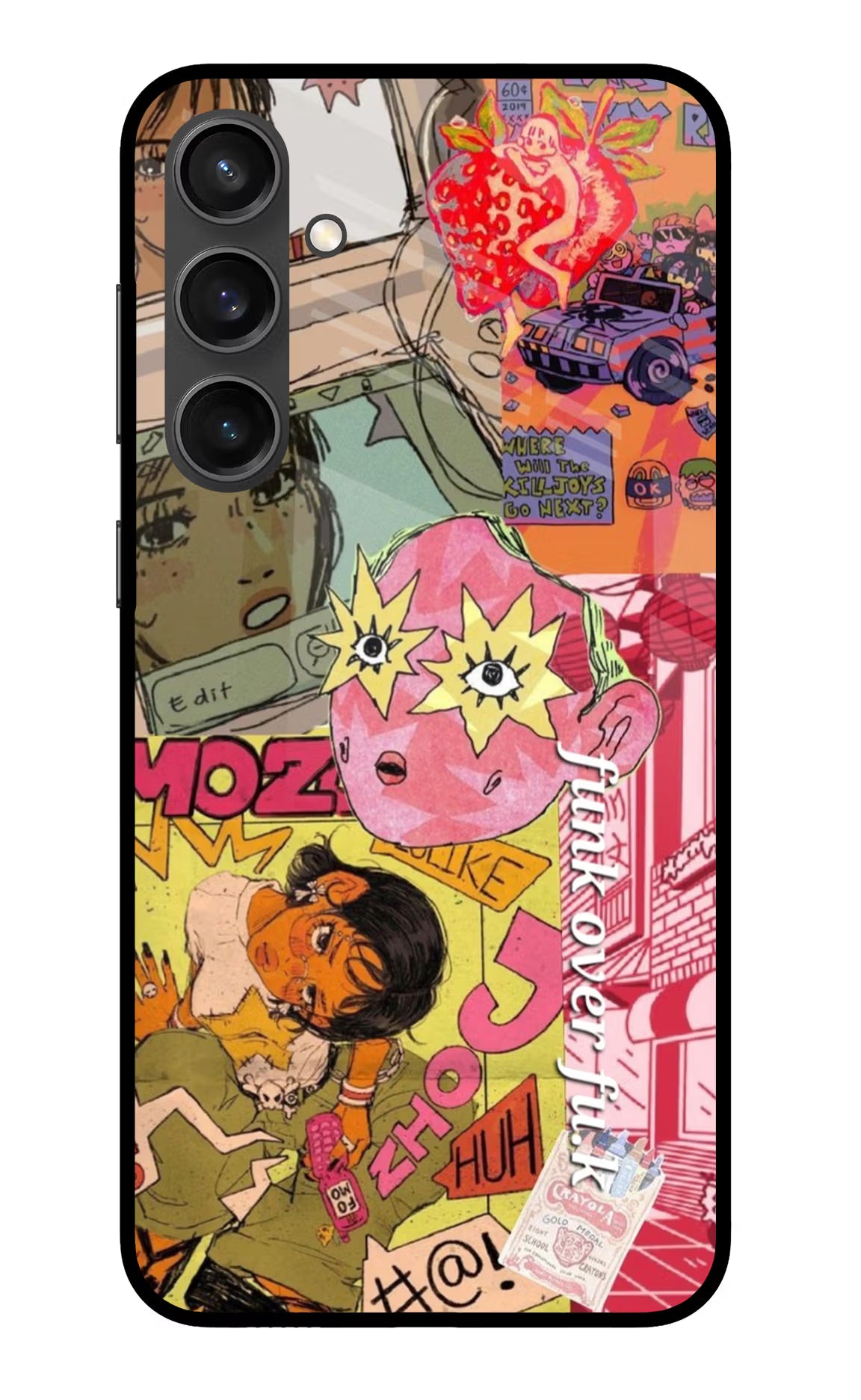 Funkover Samsung S23 FE 5G Glass Case Back Cover by Casekaro