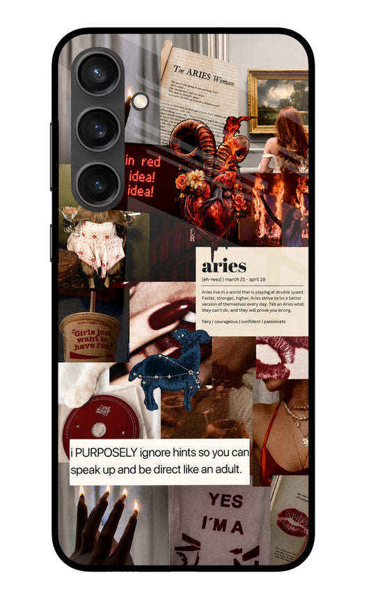 Zodiac Aries Samsung S23 FE 5G Glass Case