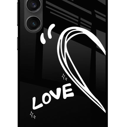 Love Line Samsung S23 FE 5G Glass Case Back Cover by Casekaro