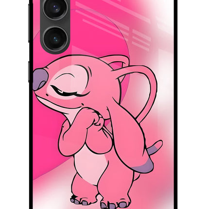 Angel Hug Samsung S23 FE 5G Glass Case Back Cover by Casekaro