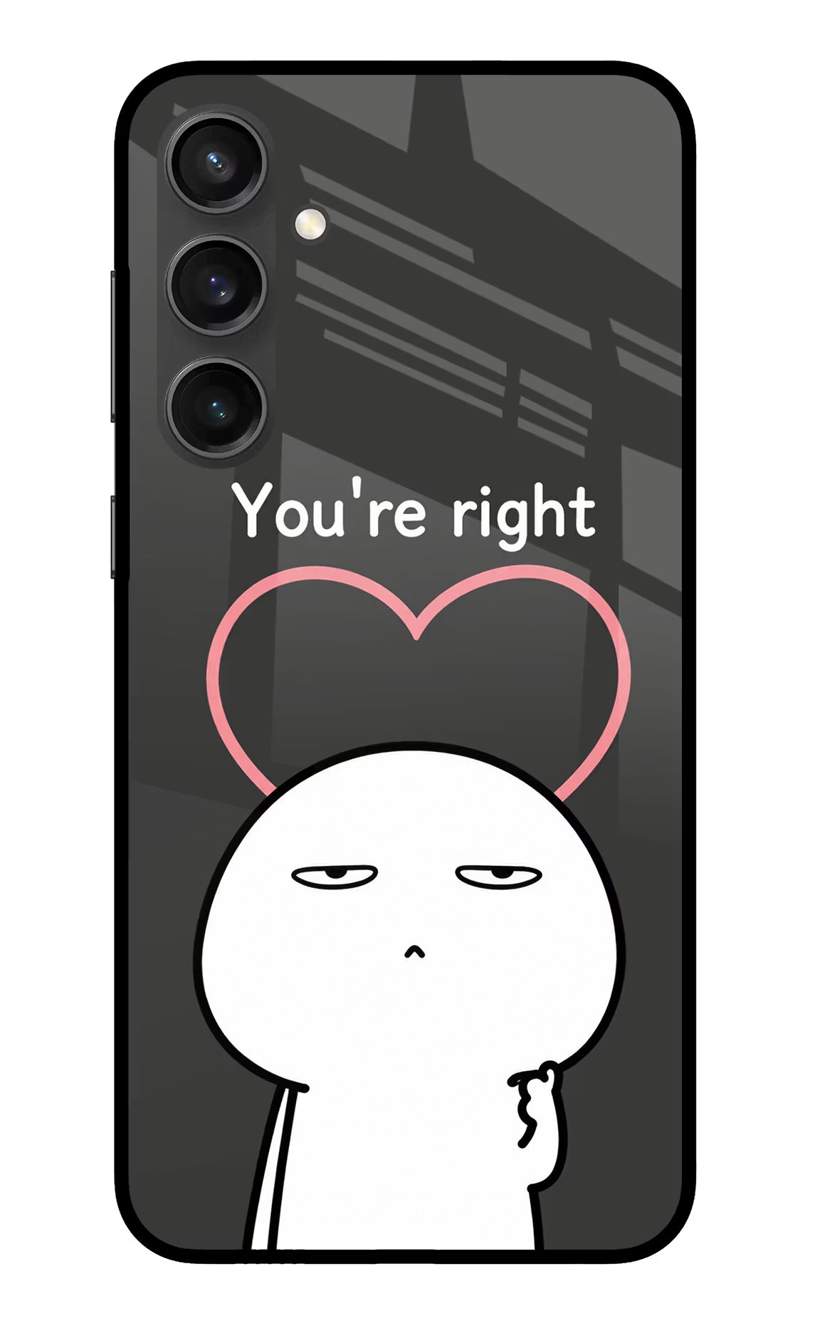 You're Right Samsung S23 FE 5G Glass Case