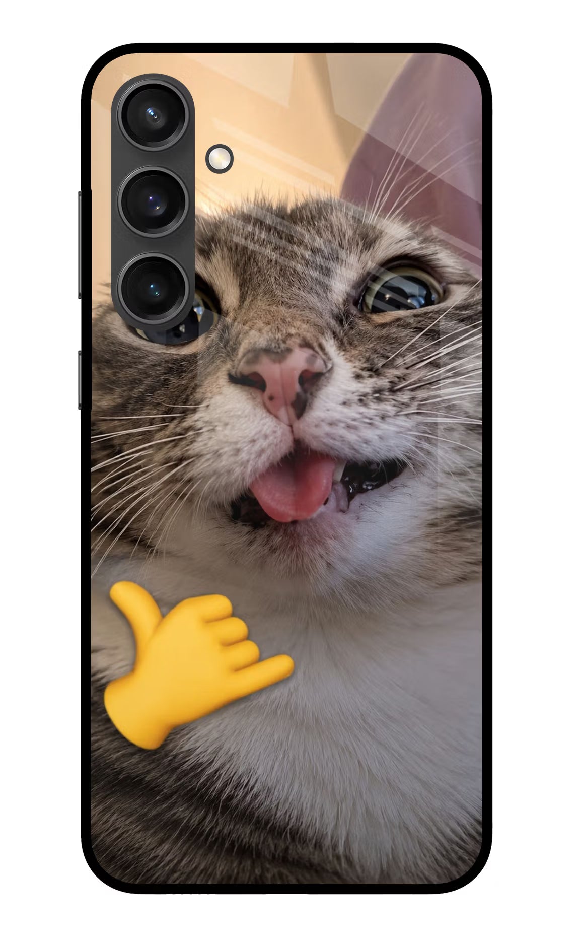Silly Cat Call Samsung S23 FE 5G Glass Case