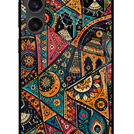 Folk Print Samsung S23 FE 5G Glass Case