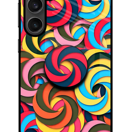Spiral Pattern Samsung S23 FE 5G Glass Case