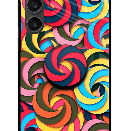 Spiral Pattern Samsung S23 FE 5G Pop Case by Casekaro