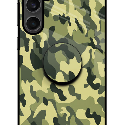 Camouflage Samsung S23 FE 5G Glass Case