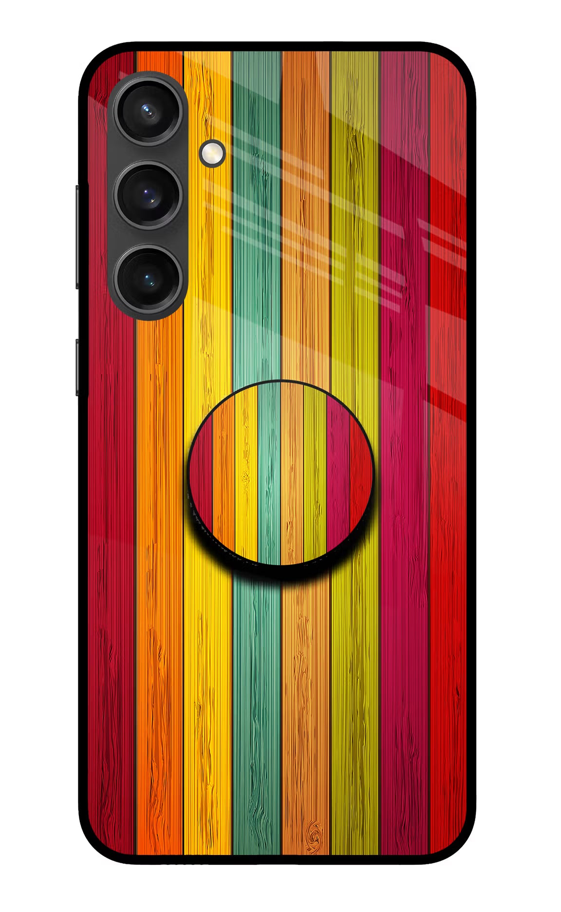 Multicolor Wooden Samsung S23 FE 5G Pop Case by Casekaro