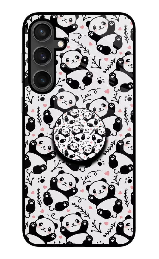Cute Panda Samsung S23 FE 5G Glass Case