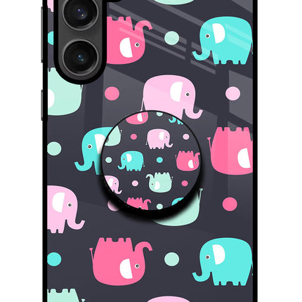 Baby Elephants Samsung S23 FE 5G Glass Case