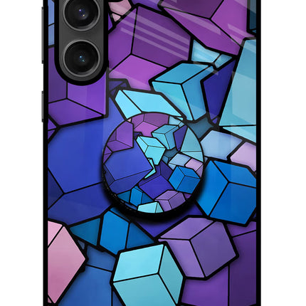 Cubic Abstract Samsung S23 FE 5G Glass Case