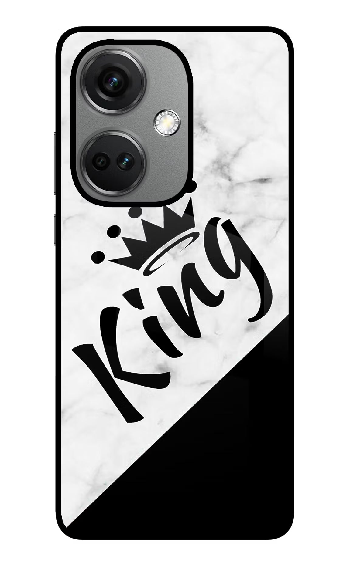King OnePlus Nord CE 3 5G Glass Case Back Cover by Casekaro