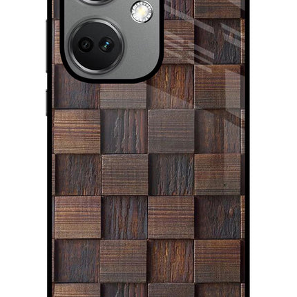 Wooden Cube Design OnePlus Nord CE 3 5G Glass Case