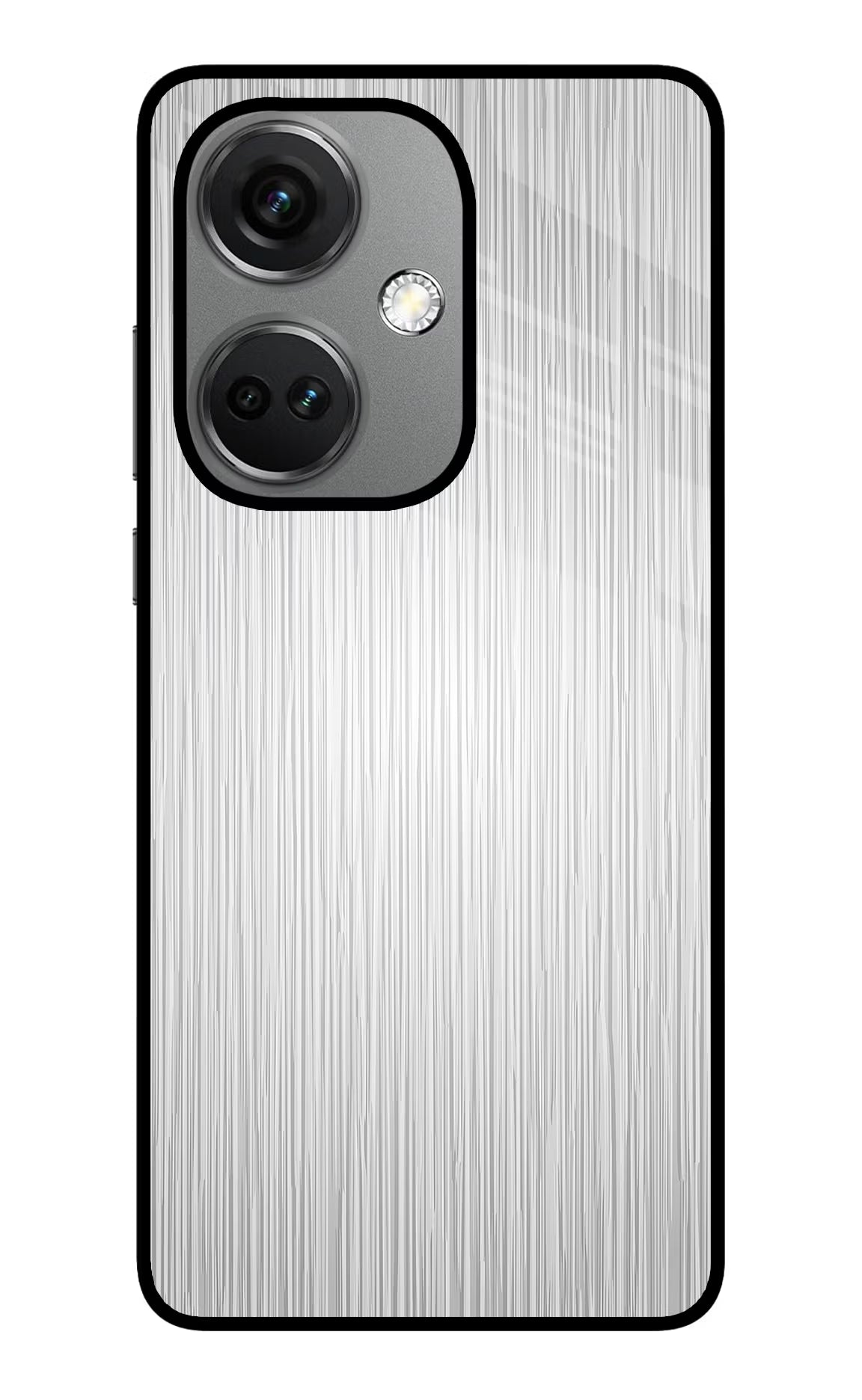 Wooden Grey Texture OnePlus Nord CE 3 5G Glass Case Back Cover by Casekaro