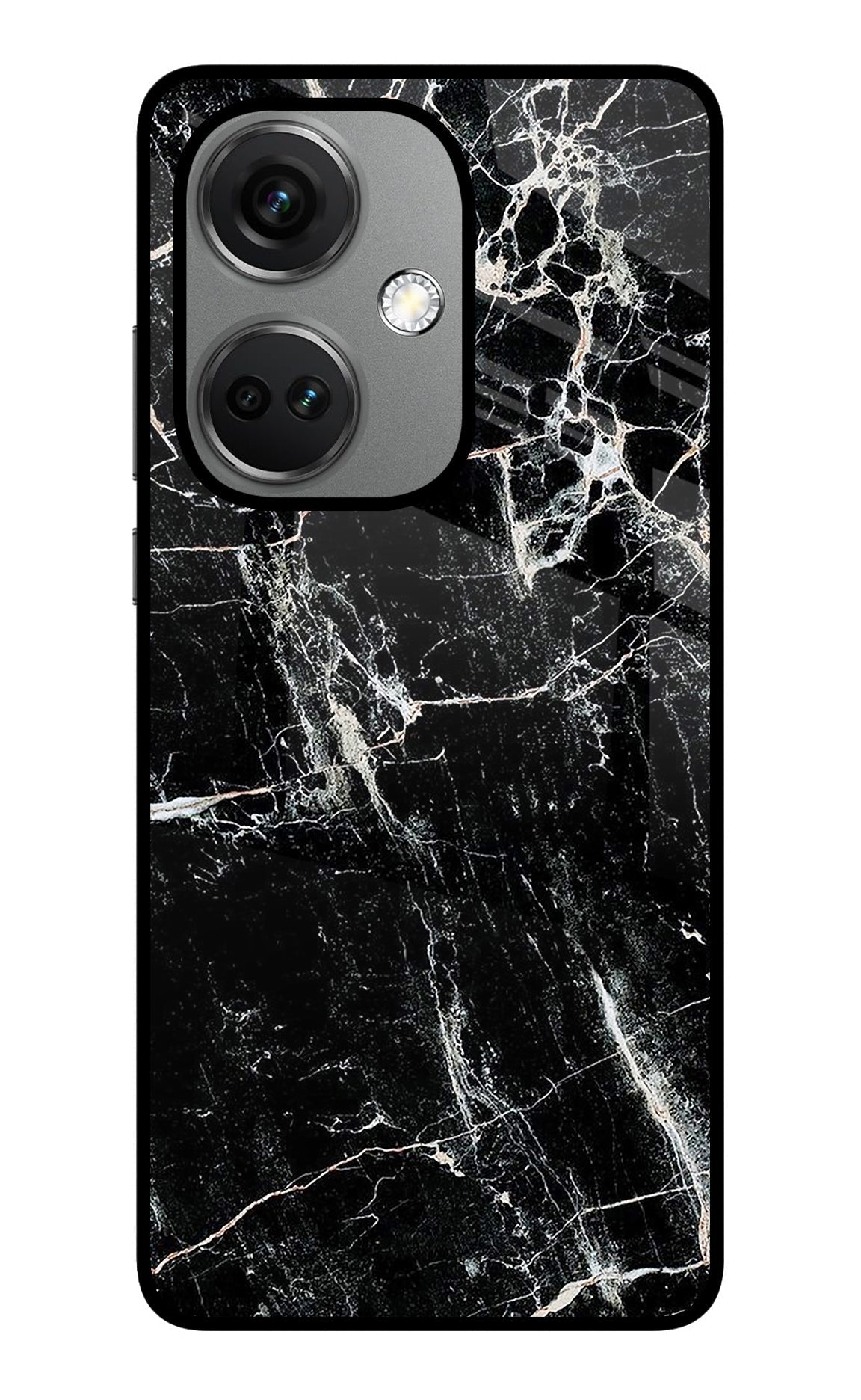 Black Marble Texture OnePlus Nord CE 3 5G Back Cover