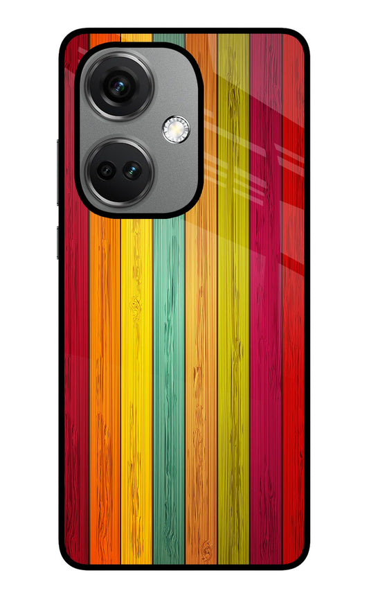 Multicolor Wooden OnePlus Nord CE 3 5G Glass Case