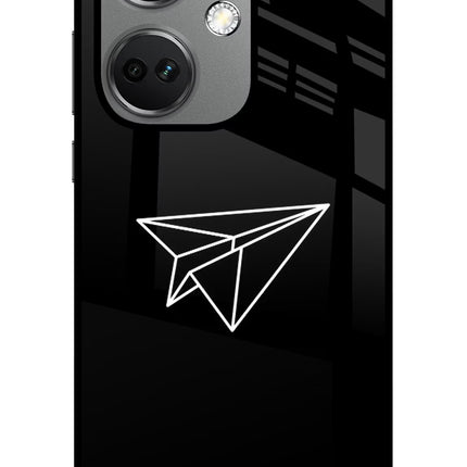 Paper Plane White OnePlus Nord CE 3 5G Glass Case